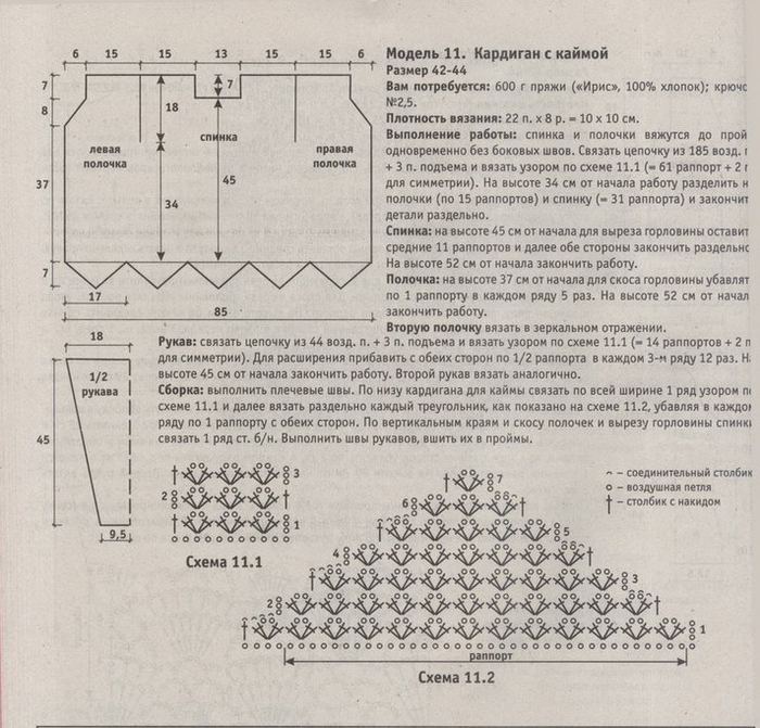 Кокон кардиган схема - 80 фото