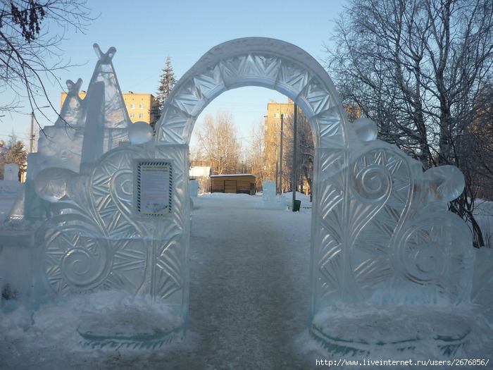 Губкинский фото ледовые городки