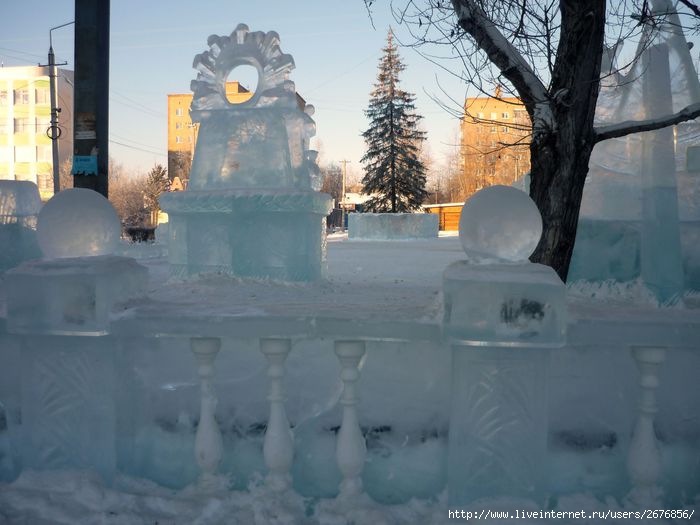 Ледяной городок в кемерово фото