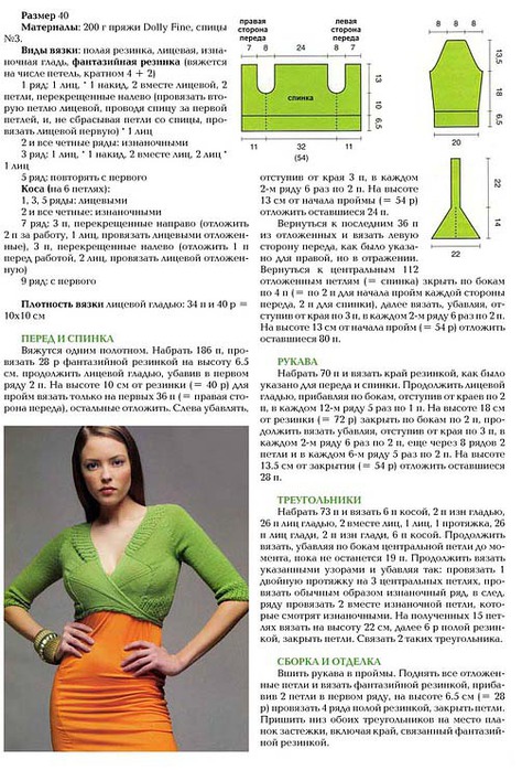 Шраг спицами одним полотном для начинающих схемы и описание