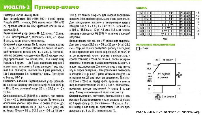 Пончо ковентри для девочки спицами с описанием схема