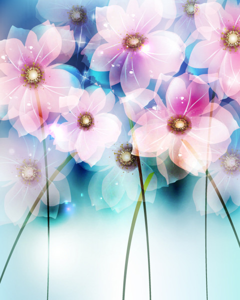 Abstract Flower Backgrounds 21 (480x600, 90Kb)
