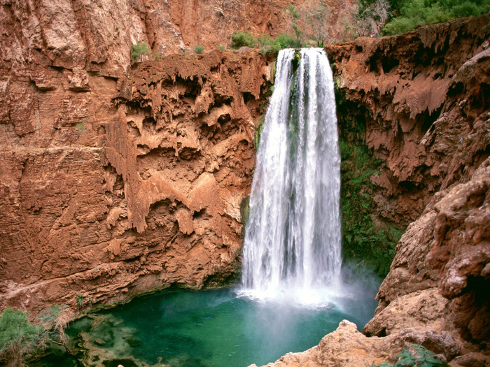 Havasupai Mooni Falls, Grand Canyon, Arizona - 1 (700x525, 208Kb)