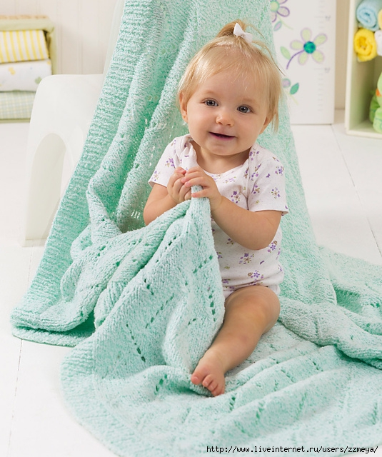 Soft & Snuggly Baby Blanket by Melissa Leapman (535x640, 258Kb)