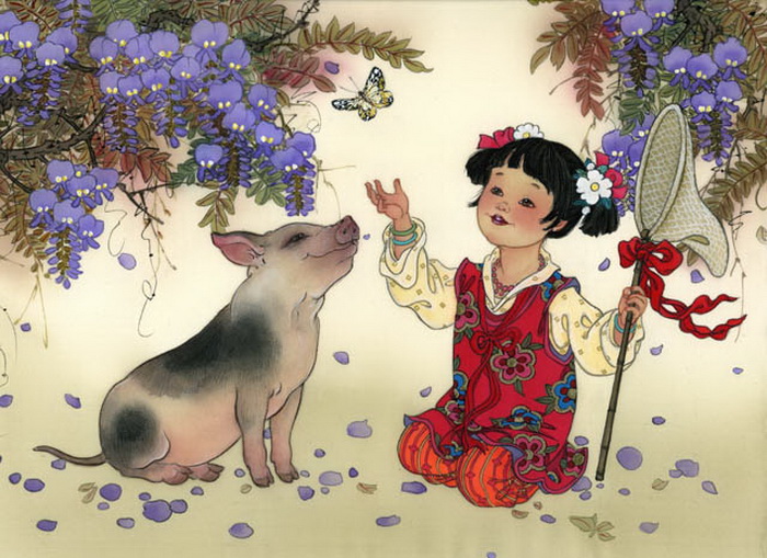 year of boar - girl - pure heart innocence (700x509, 152Kb)