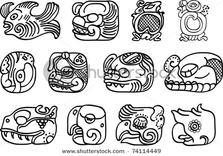 stock-vector-mexican-aztec-or-maya-motifs-glyphs-74114449 (450x315, 63Kb)