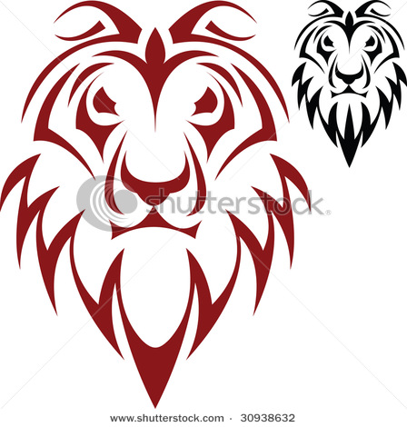 stock-vector-the-vector-sketch-of-a-tattoo-of-a-head-of-a-lion-30938632 (448x470, 75Kb)