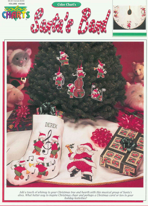 Color Charts 40306 Santa's Band (1) (501x700, 168Kb)