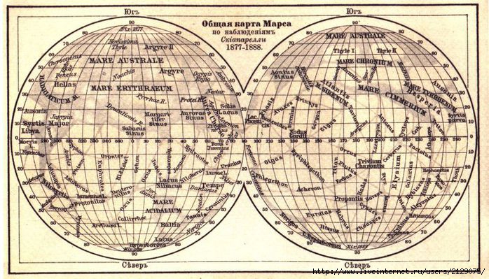 Карта марса на русском