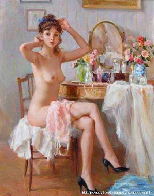 04- At the dressing table (500x636, 196Kb)