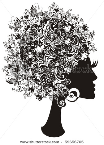 stock-vector-abstract-girl-with-flowers-and-butterflies-in-hair-59656705 (336x470, 67Kb)