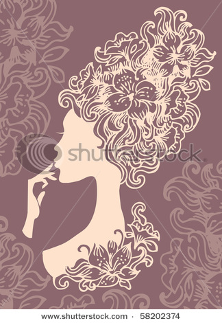 stock-vector-beautiful-woman-silhouette-with-a-flowers-58202374 (324x470, 70Kb)