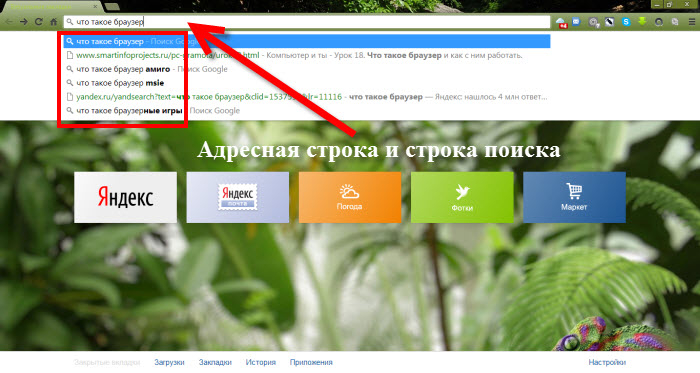 Адресный браузер. Где адресная строка браузера. Поисковая строка в Яндекс браузере.