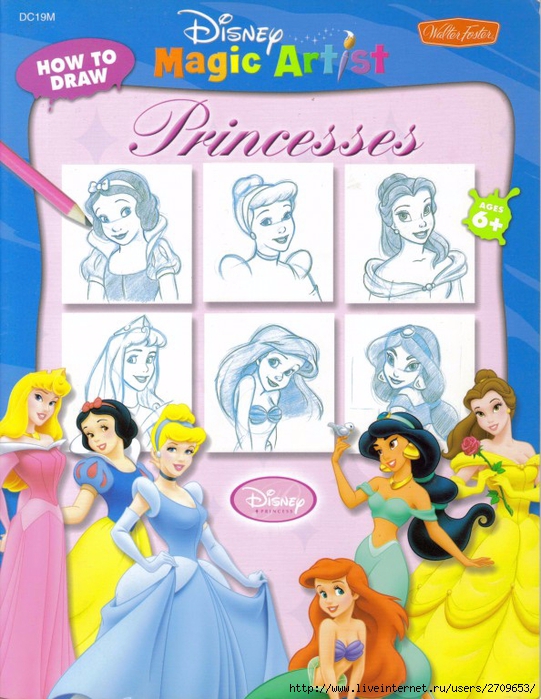 Disney risuem Princesses.page01 (541x700, 320Kb)