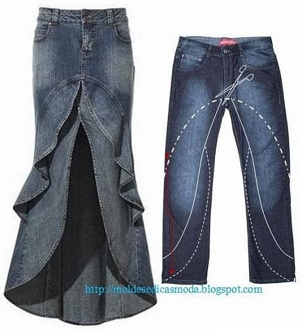 джинсовые выкройки (434x480, 121Kb)