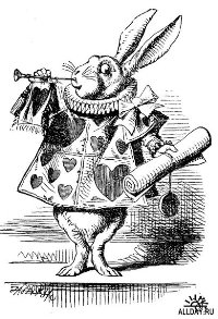 «Алиса в стране чудес» - знаменитое произведение английского писателя, математика, логика, философа Льюиса Кэррола/1987155_rabbit (200x293, 24Kb) 