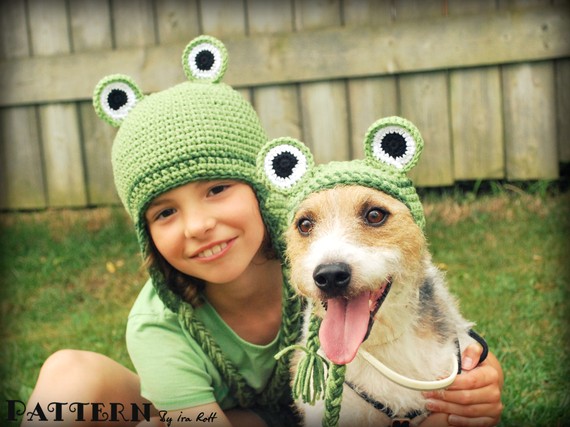 Crochet_Frog_and_Dog_Hat_Set_PDF_Pattern (570x427, 62Kb)