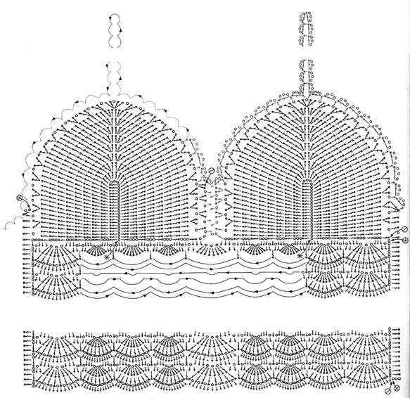 Как связать лифчик крючком для начинающих схемы с подробным описанием