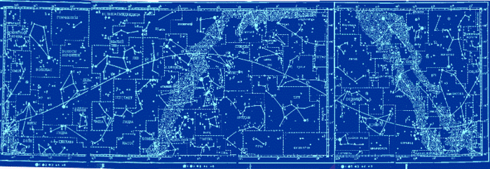 Карта созвездий на русском