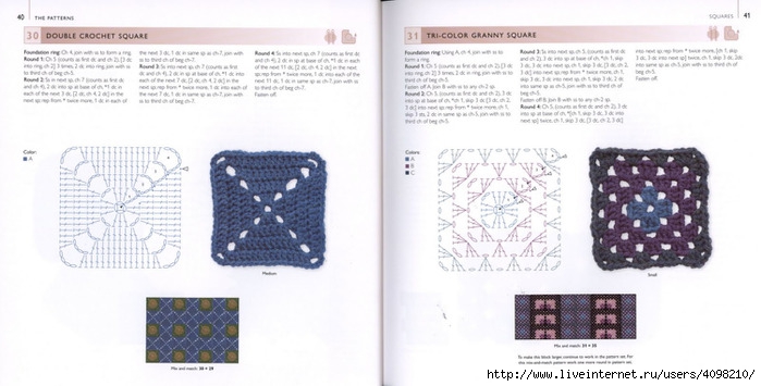 150 Knit & Crochet Motifs_H.Lodinsky_Pagina 40-41 (700x355, 145Kb)