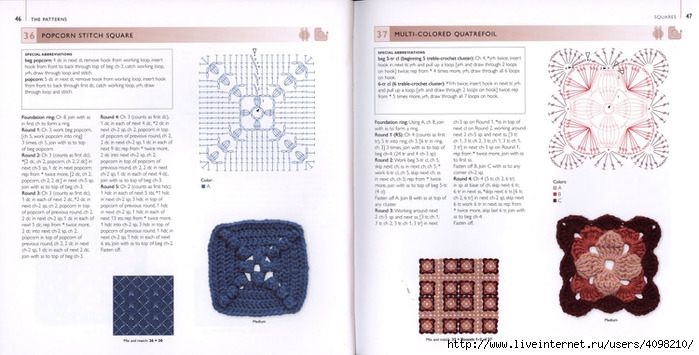 150 Knit & Crochet Motifs_H.Lodinsky_Pagina 46-47 (700x355, 167Kb)