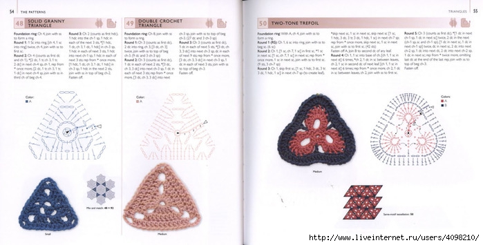 150 Knit & Crochet Motifs_H.Lodinsky_Pagina 54-55 (700x355, 148Kb)