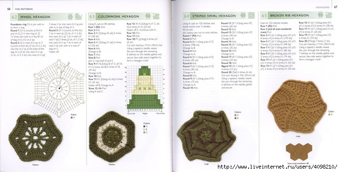 150 Knit & Crochet Motifs_H.Lodinsky_Pagina 66-67 (700x355, 167Kb)