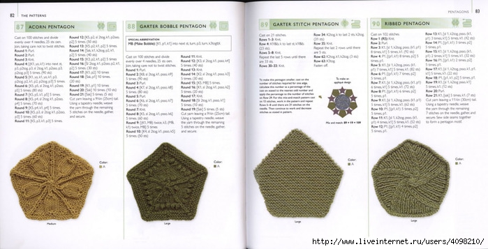 150 Knit & Crochet Motifs_H.Lodinsky_Pagina 82-83 (700x357, 170Kb)
