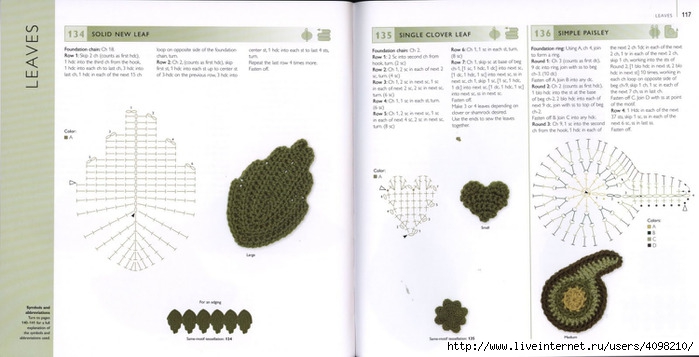 150 Knit & Crochet Motifs_H.Lodinsky_Pagina 116-117 (700x357, 132Kb)