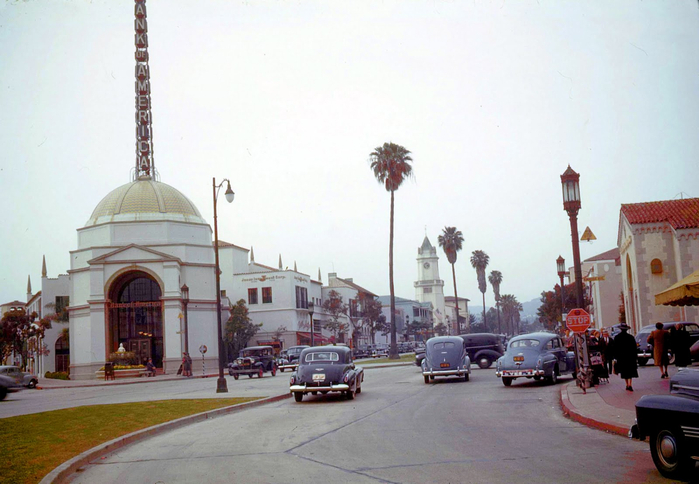 1941-Westwood-Village-West-Los-Angeles-California-Bank-of-A (700x484, 324Kb)