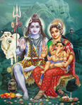  Shiva,Parvati, Ganesha.. (544x700, 224Kb)