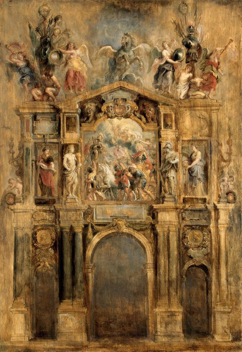 Rubens Pieter Paul - Arch of Ferdinand (reverse) - GJ-502 (481x700, 104Kb)