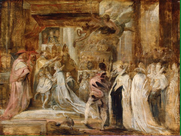 Rubens Pieter Paul - Coronation of Maria de Medici - GJ-516 (700x527, 115Kb)