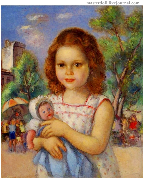 Simha-Fajbusovich-Simhovich-_1885-1949_-_Devochka-s-kukloj_ (565x700, 324Kb)