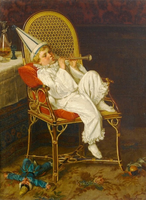 Emil Otto Grundmann (German, 1844-1890) The Clown (2) (512x700, 136Kb)