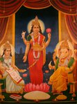  Goddess Lakshmi with Ganesha and Saraswati (522x700, 86Kb)