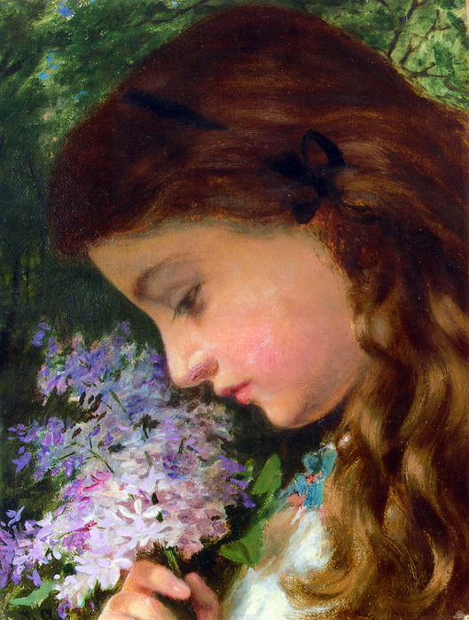 Sophie Gengembre Anderson_girl_with_lilac (529x700, 163Kb)