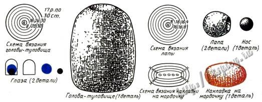 Карандашница крючком схема и описание