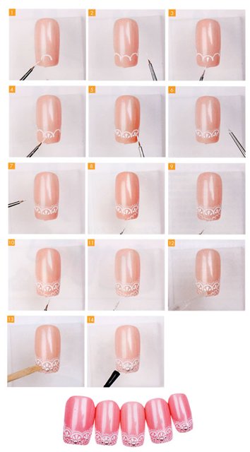 Акриловые ногти - роспись
