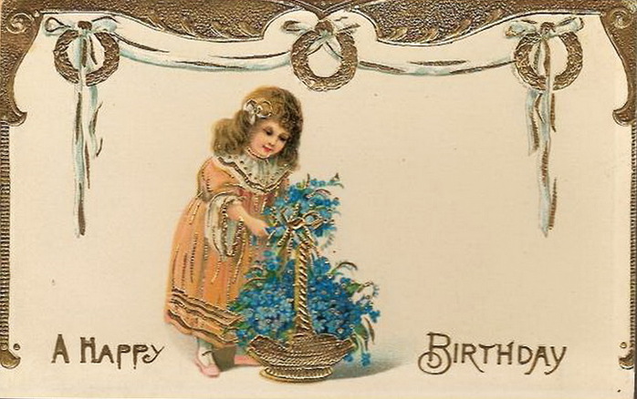 День рождения 9 января. Старинные открытки с днем рождения. С днём рождения ретро открытки. Открытки в старинном стиле с днем рождения. Винтажные открытки с днем рождения.