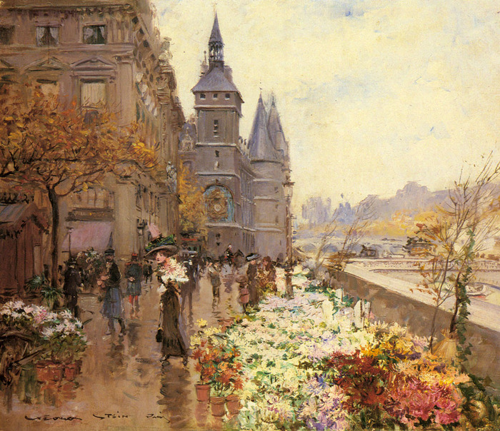 A Flower Market Along the Seine11111 (700x604, 231Kb)