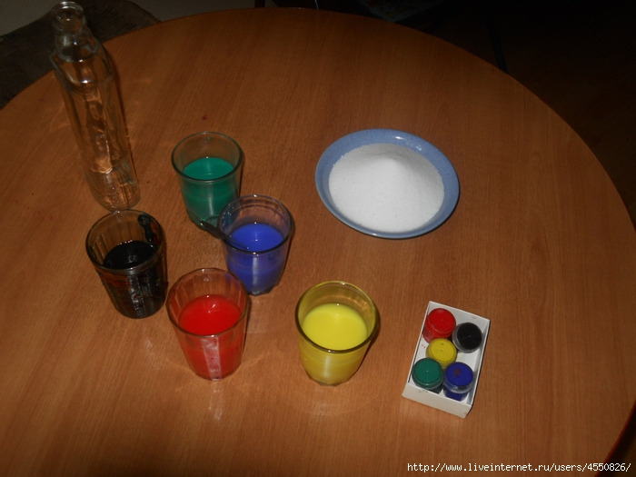 Опыты с красителем. Разноцветные баночки для экспериментов. Эксперимент с водой и гуашью. Стаканчик с водой для краски. Стакан с водой гуашью.