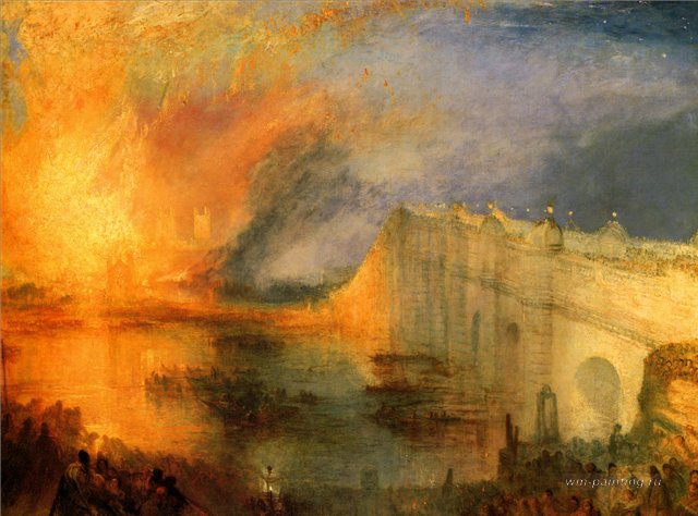 The Burning of the Houses of Lords and Commons, 16th October, 1834  1835 (640x474, 66Kb)
