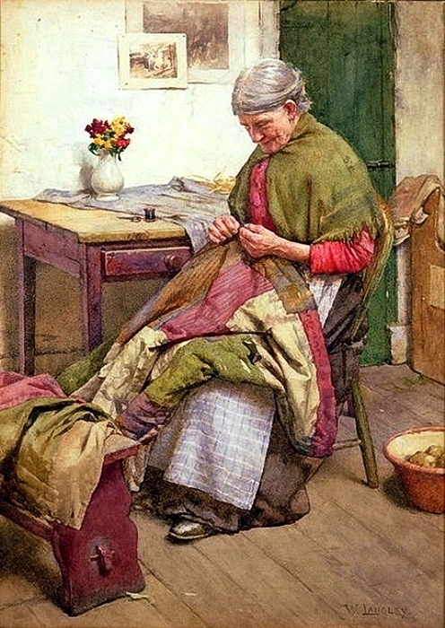 _Walter_Langley__The_Old_Quilt (496x700, 312Kb)