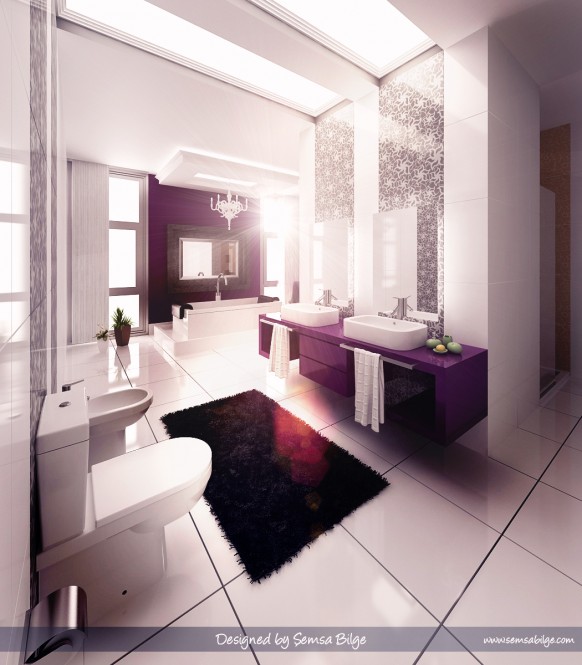 modern-Glamorous-Purple-Bathroom-582x665 (582x665, 78Kb)