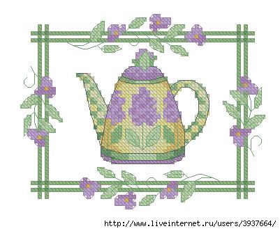 Dimensions 00353 - Kitchen minis - Wisteria Teapot Potholder (401x332, 78Kb)