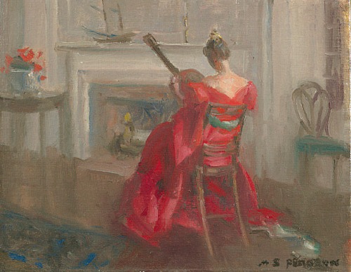 Marguerite Stuber Pearson - Lady with a Guitar, 1920-29 (500x388, 70Kb)