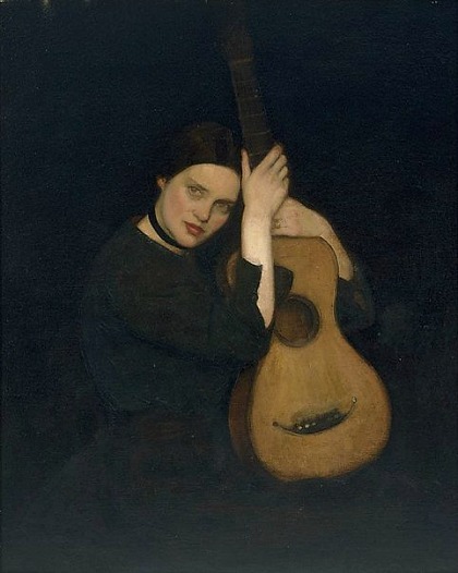 George W. Lambert - La Guitariste, 1902 (420x526, 50Kb)