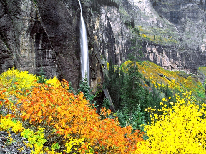 Bridalveil Fall, Telluride, Colorado (700x525, 421Kb)