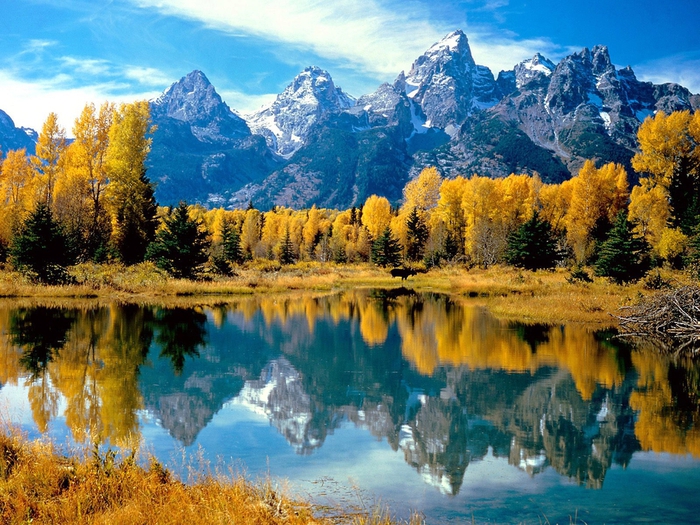Autumn Grandeur, Grand Teton National Park, Wyoming (700x525, 375Kb)